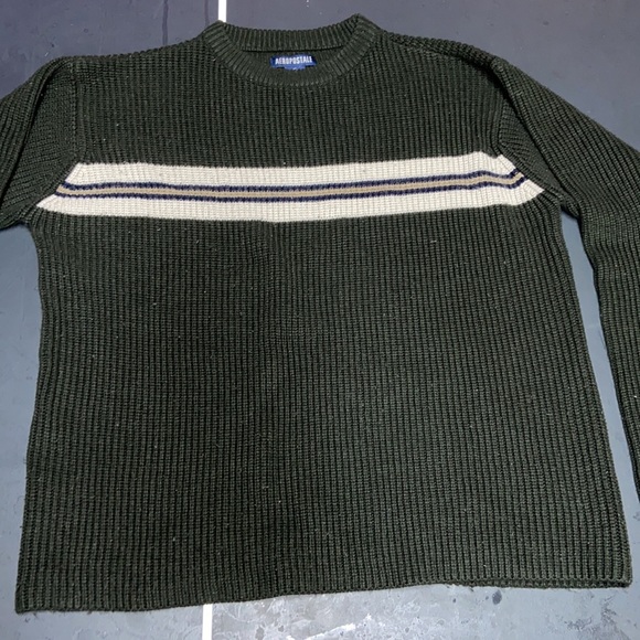 striped green Aeropostale sweater XL - Picture 5 of 7